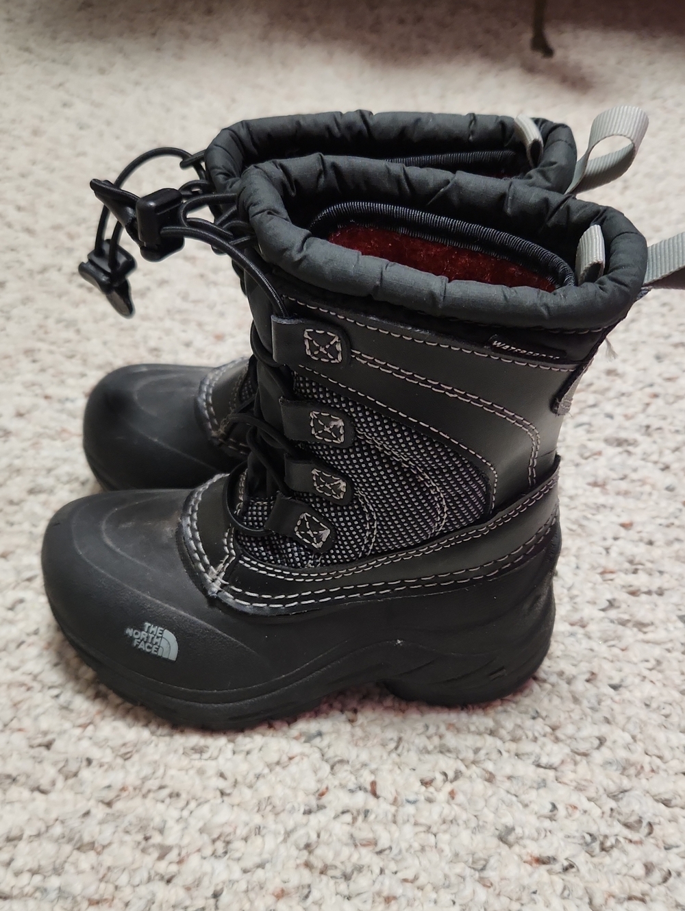 The North Face Kids Black Waterproof Snow Boots